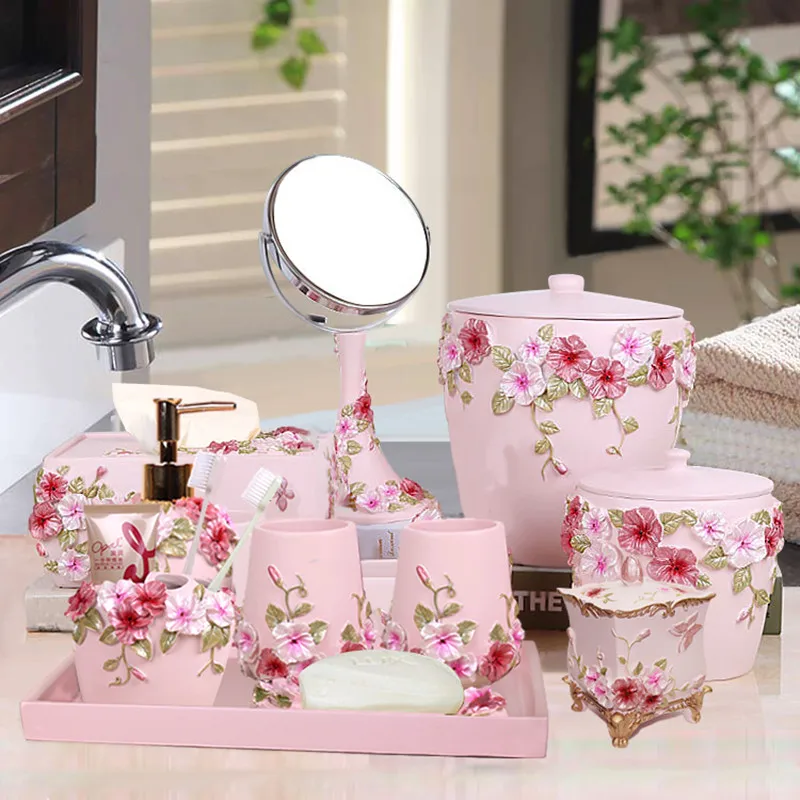 Wedding Bathroom Supply Kit - Vijfdelige badkamerset Europese wasaccessoires benodigdheden Kit