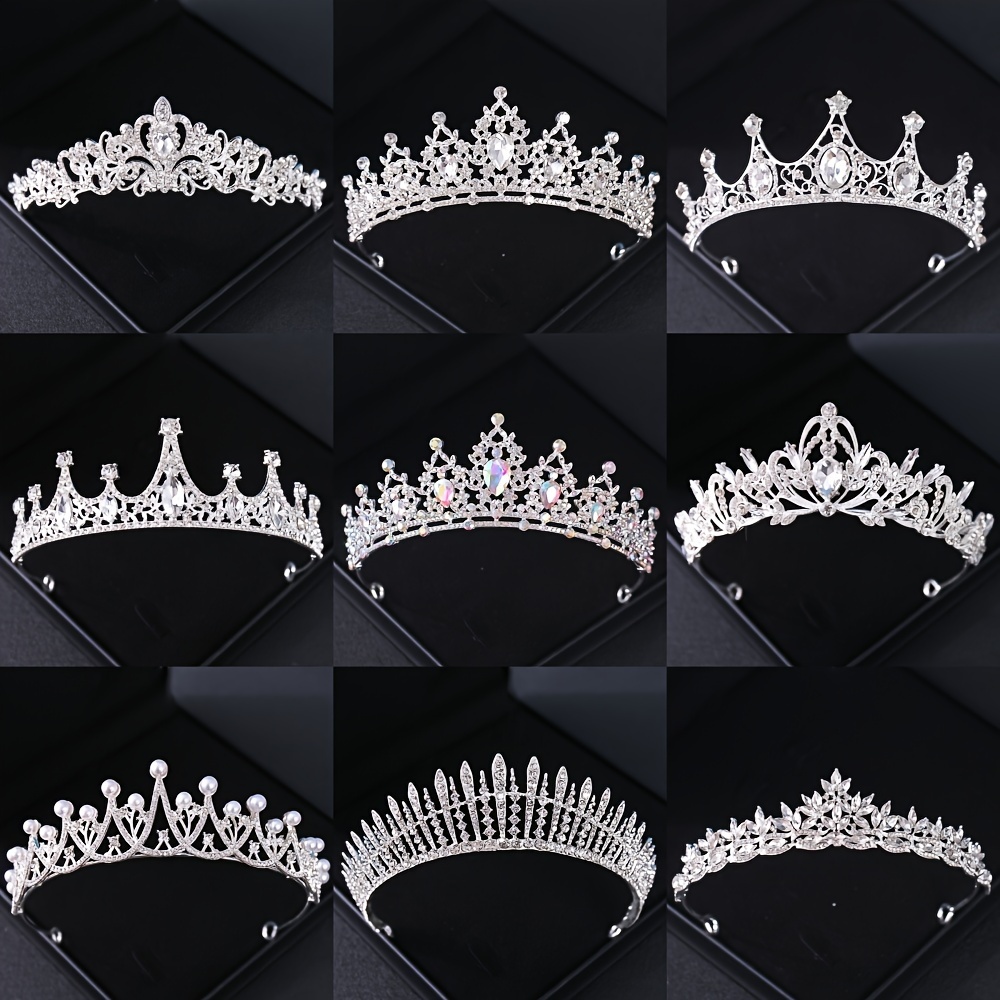 Wedding Supply Store - Mode Zilveren Kleur Kristal Strass Tiara's
