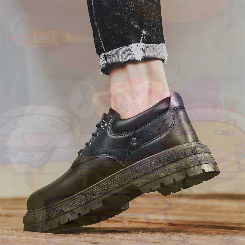 Wedding Supply Store Canada - Donker natuurlijk leer Mode-sneakers Tennis Herensneakers