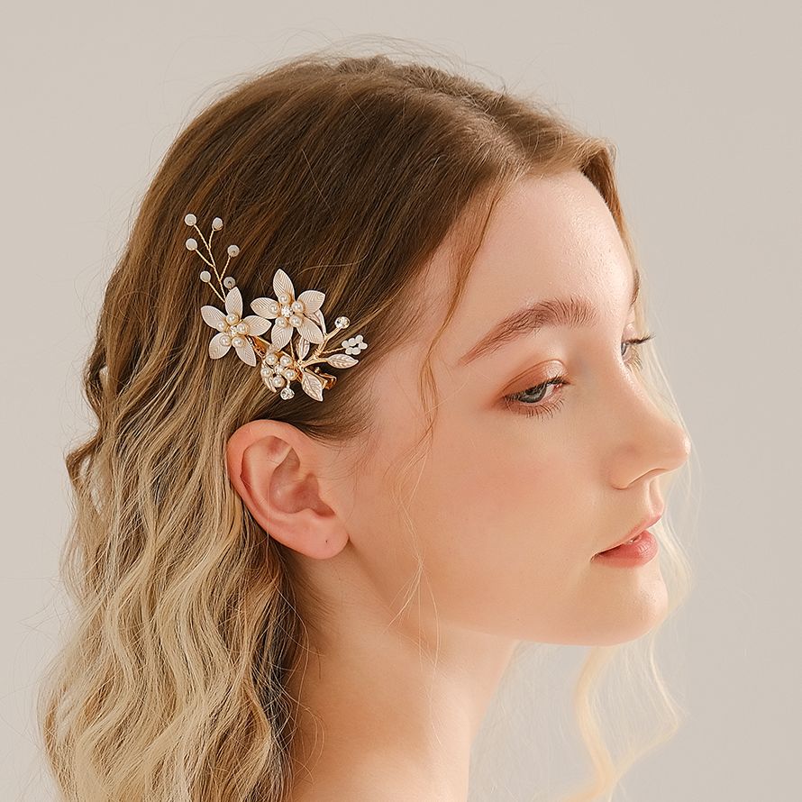 Wedding Supply Store - Handgemaakte Parel Bloem Haarspeldjes Voor Vrouwen
