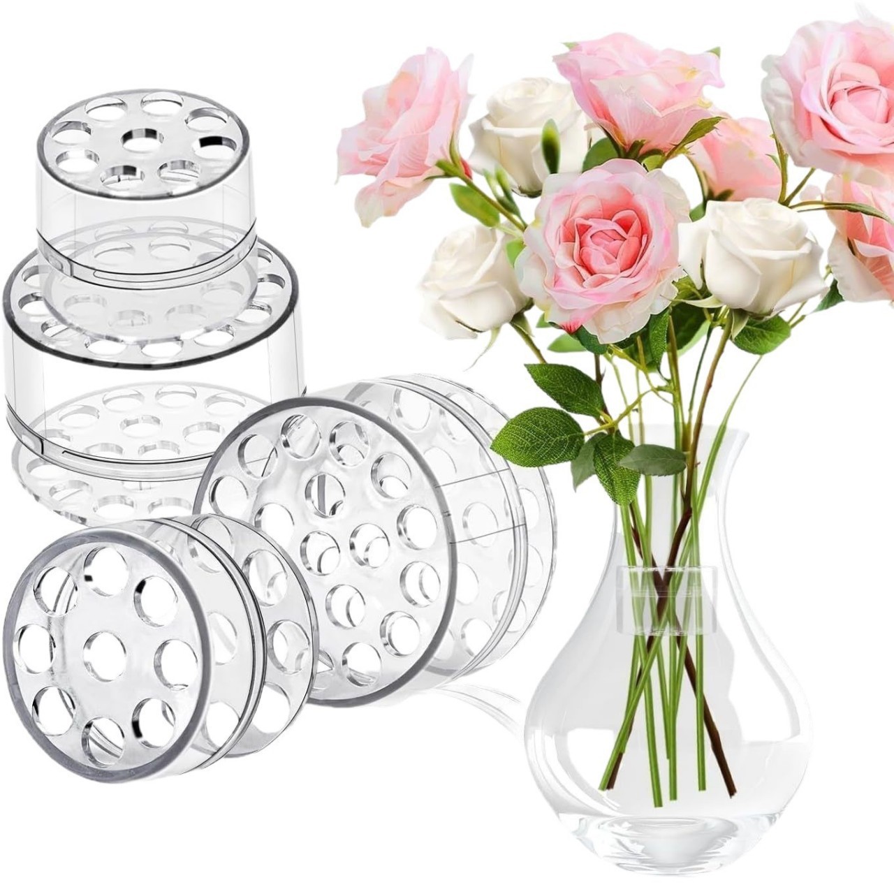 Flower Girl Basket - Spiral Ikebana stengelhouder voor bloemen, spiraalhouder