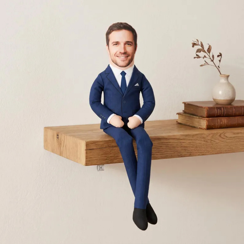 Wedding Souvenir - Gepersonaliseerd knuffel voor vaders met foto,