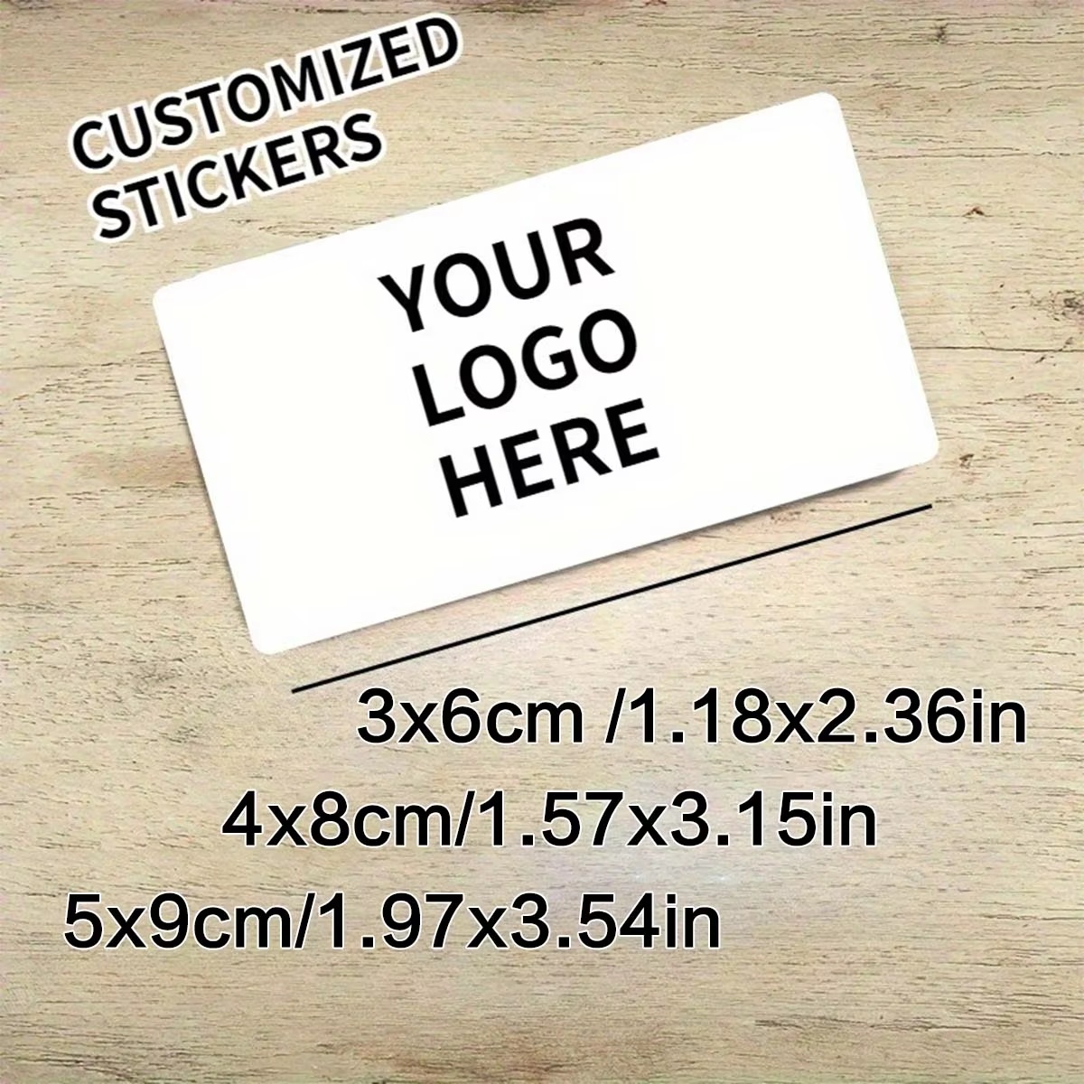 Wedding Packaging - Op maat gemaakte rechthoekige stickers –