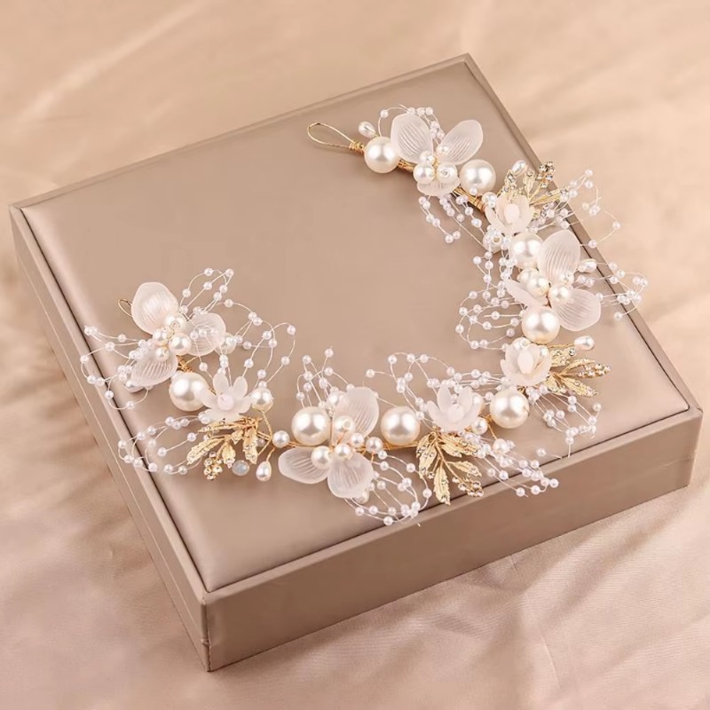 Wedding Supply Store - Schattige prinsessenkroon hoofddeksels bloemenkrans hoofdband voor