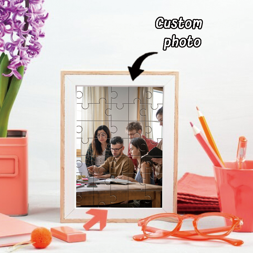 Wedding Souvenir - DIY fotopuzzel op maat, houten puzzelstukjes