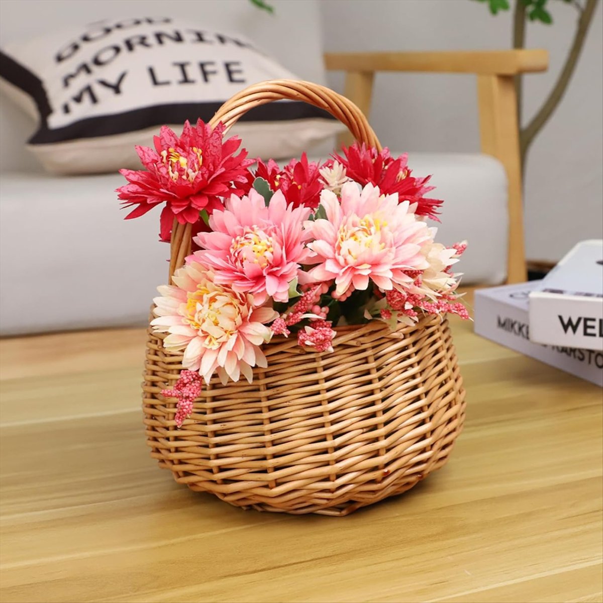 Wicker picknickmand met handva - Flower Girl Basket recensie en prijs