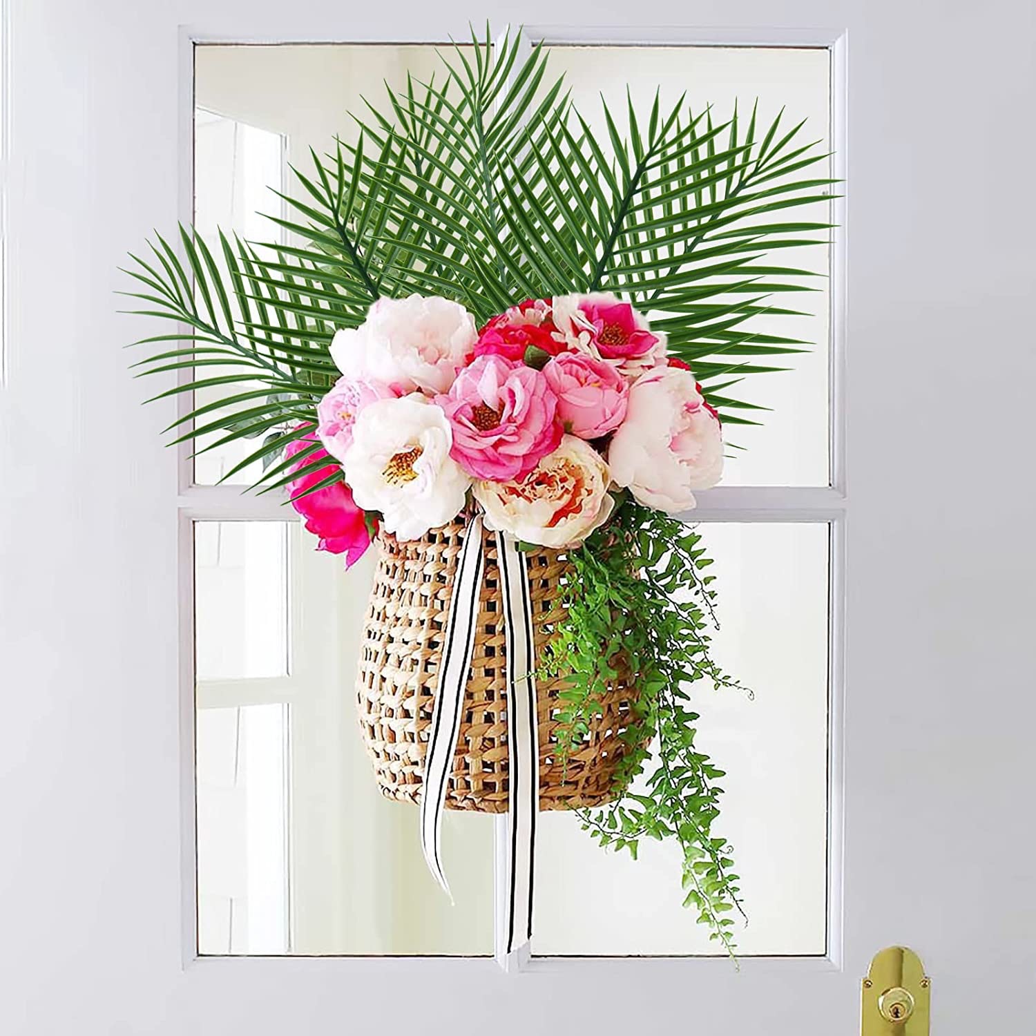5 stks Gouden Kunstmatige Palm - Flower Girl Basket recensie en prijs