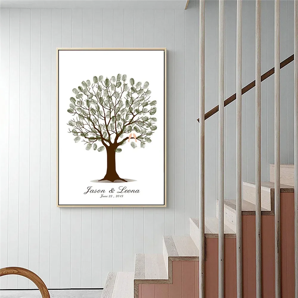 Bruiloft vingerafdruk boom can - Wedding Souvenir recensie en prijs