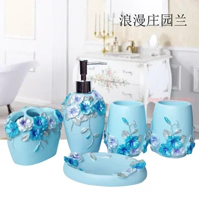 5 stks/set Hars Badkamer Acces - Wedding Bathroom Supply Kit recensie en prijs