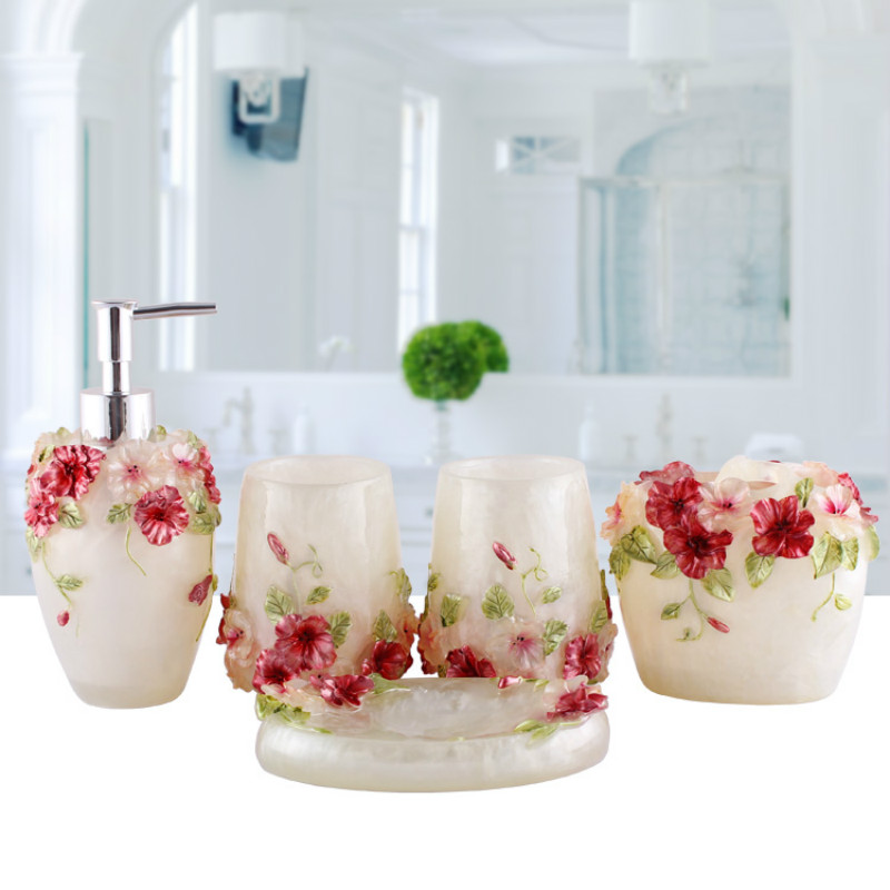 Europese stijl reliëfhars badk - Wedding Bathroom Supply Kit recensie en prijs