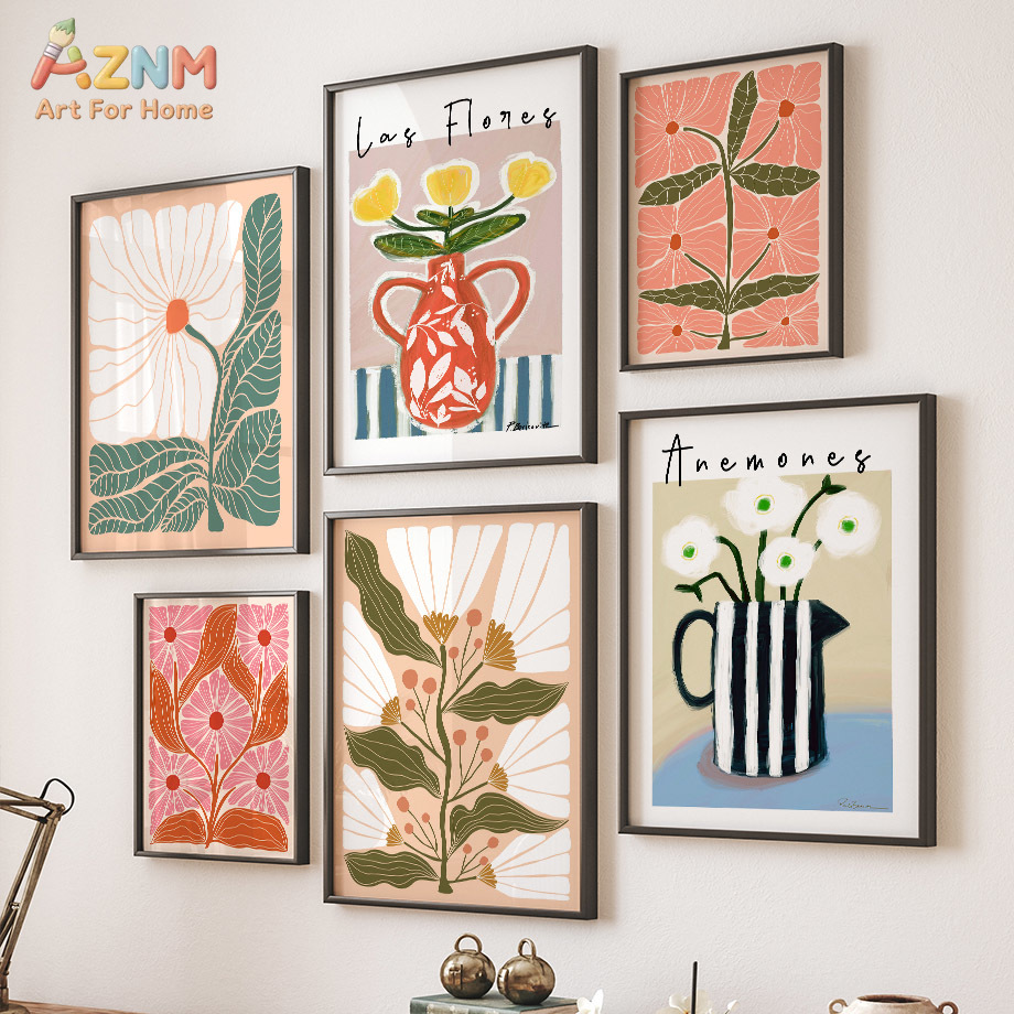AZNM Boho Bloemen Canvas Wandk - Flower Girl Basket recensie en prijs